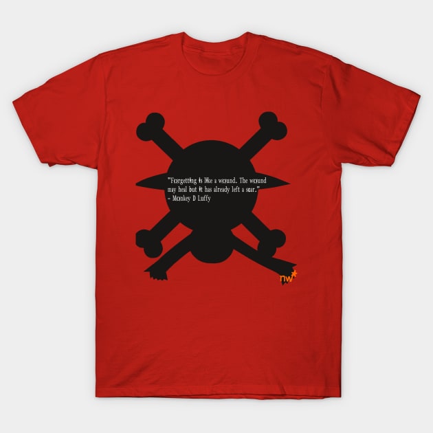 Anime Quote Series (Luffy) T-Shirt by nenedasher